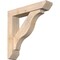 Ekena Millwork Funston Slat Smooth Bracket w/ Offset Brace, Douglas Fir, 5 1/2"W x 26"D x 26"H BKT0604X26X26FST06SDF - alternate 1